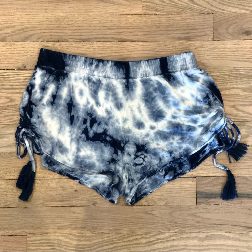 Blue Tie-Due Shorts, Size XS